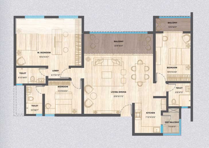 Ganga Legends Floor Plan